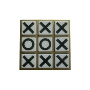 Gold and Black Tic Tac Toe Set